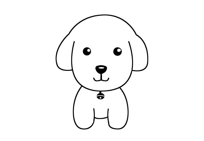 小狗怎么画简单又可爱 4张可爱的小狗简笔画